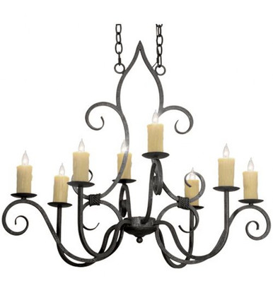 Clifton 8 Light Oblong Chandelier 33 x 26 Inch by Meyda Tiffany - 117288