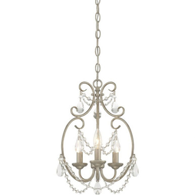 Dahlia 3 Light Mini Chandelier by Designers Fountain - 6205-ap