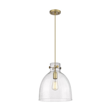 Newton Bell 1 Light Cord Hung Pendant 13.75 and 12 Inch Wide by Innovations - 410-1PM-G412-12
