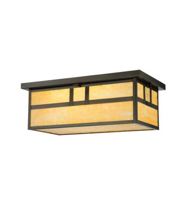 Hyde Park Double Bar Mission 2 Light Flush Mount 8 x 12 In by Meyda Tiffany - 141527