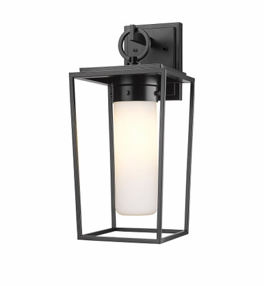 Sheridan 1 Light Opal Glass Outdoor Wall Lantern 18 Inch Tall by Z Lite - 595M-BK