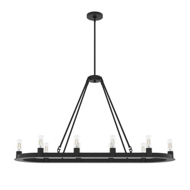 Saddlewood 10 Light Chandelier 16 Inch Wide by 22 Inch High by Hunter Fans - 19027