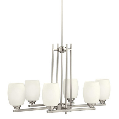 Eileen 6 Light Small Linear Chandelier by Kichler - 3898