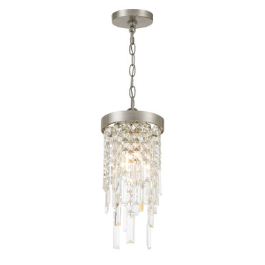 Winfield 1 Light Pendant 16 Inch Tall and 7 Inch Wide by Crystorama - WIN-210-SA-CL-MWP