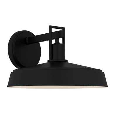 Karson 1 Light Outdoor Wall Lantern 9 Inch Tall and 14 Inch Wide by Quoizel - KAR8414MBK
