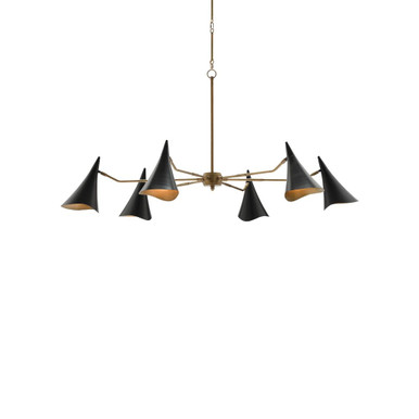 Library 6 Light Oversized Chandelier by Currey Company - 9000-0311
