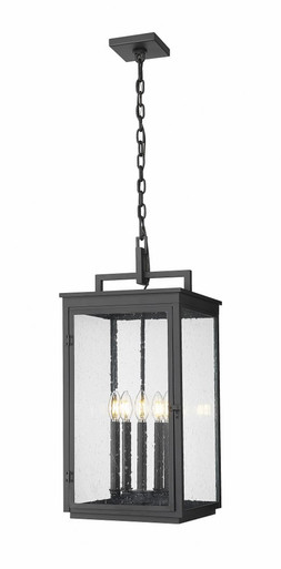 Hartwell 5 Light Outdoor Chain Mount 27.75 Inch and 12 Inch Wide by Z Lite - 5019CHXL-BK