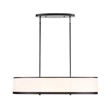 High Street 8 Light Pendant 7.78 Inch Tall and 38 Inch Wide by Artcraft - AC12164BK