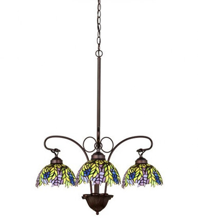 Tiffany Honey Locust 3 Light Large Chandelier By Meyda Tiffany - 27415