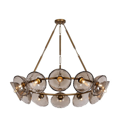 Diego 12 Light Chandelier 9.25 Inch Tall and 48.5 Inch Wide by Troy - F5448-PGL