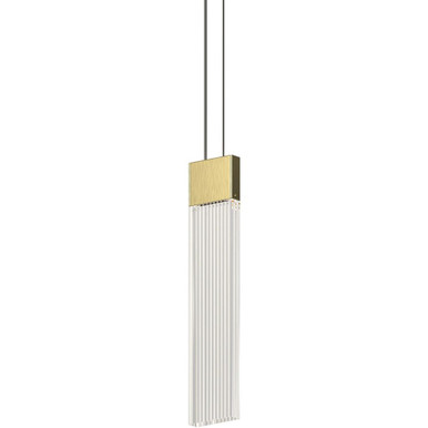 V Panels 5.2W 1 LED Pendant 11.75 Inch Tall and 2.25 Inch Wide by Sonneman - 3091