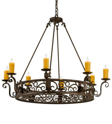 Delano 8 Light Chandelier 38 x 42 Inches Wide by Meyda Tiffany - 134760