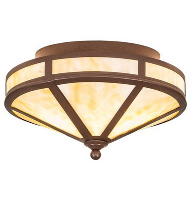 Craftsman Prime 2 Light Flush Mount 9 x 16 In by Meyda Tiffany 260817 - 260817
