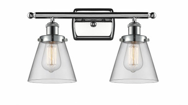 Cone 2 Light Bath Vanity 11 Inch Tall and 16 Inch Wide by Innovations - 916-2W-PC-G62