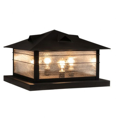 Arrowhead 4 Light Outdoor Pier Mount 14.5 x 31 Inch by Meyda Tiffany - 114190