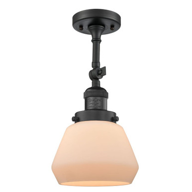 Fulton 100W 1 LED Adjustable Semi Flush Mount 14.25 and 7 by Innovations - 201F-G17-LED