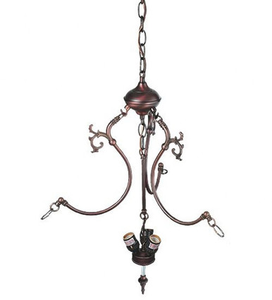 Accessory 16 Inch 3 Light Inverted Pendant Hardware by Meyda Tiffany - 30444