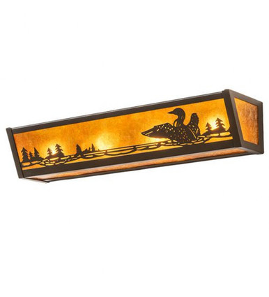 Loon 4 Light Bath Vanity 4.5 x 24 Inches by Meyda Tiffany - 256556