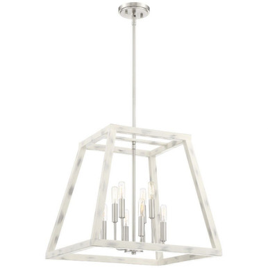 Rhode 8 Light Small Foyer Chandelier by Designers Fountain - 94958-cww
