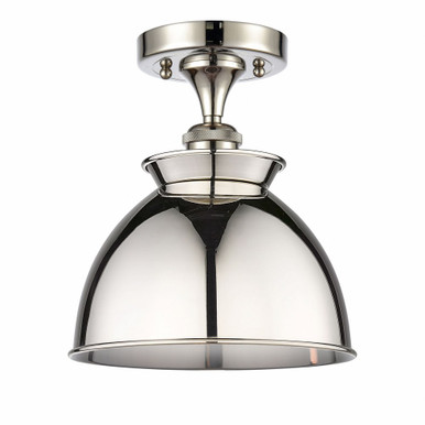 Bare Bulb 1 Light Semi Flush Mount 5.5 Inch X 4.5 Inch Wide by Innovations - 516-1C-PN-M14-PN