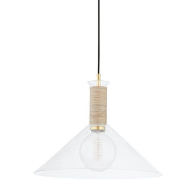 Besa 1 Light Medium Pendant by Mitzi - H622701L-AGB