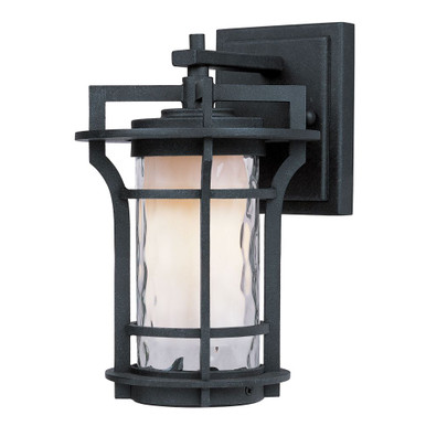 Oakville 9W 1 LED Outdoor Wall Lantern 9.25 Inch Tall by Maxim - 65782WGBO