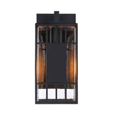 Edgehill 1 Light Outdoor Wall Mount 14 Inch Tall by Designers Fountain - D351M-14EW-BK