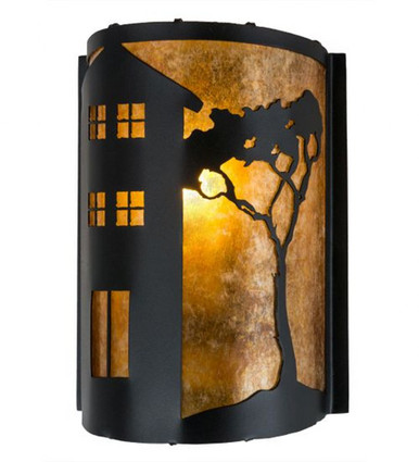 County Fair 1 Light Wall Sconce 12 x 8 Inch by Meyda Tiffany - 180080