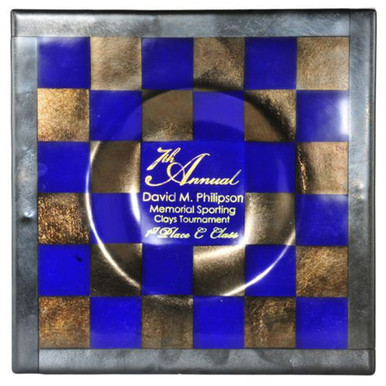 Metro Fusion Philipson 14 Inch Square Plate by Meyda Tiffany - 118624
