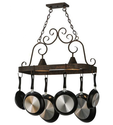Elana 2 Light Pot Rack 24 Inches Tall and 18 Inches Wide by Meyda Tiffany - 197892