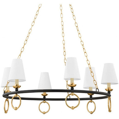 Haverford 6 Light Oversized Chandelier by Mitzi - H757806-AGB/TBK