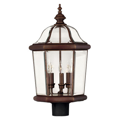 Augusta Brass Outdoor Lantern Fixture 13.25 x 23.25 Inches by Hinkley - 2451CB