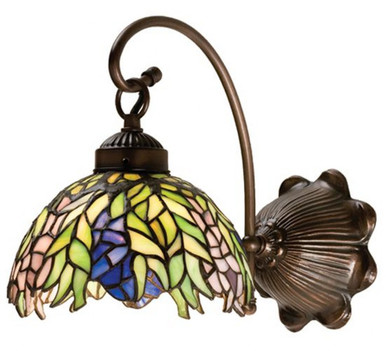 Tiffany Honey Locust 1 Light Wall Sconce 10 Inch Tall by Meyda Tiffany - 18695