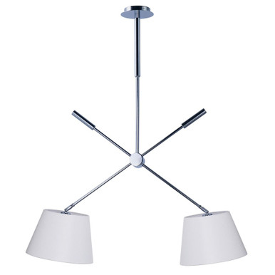 Hotel 2 Light Medium Pendant by Maxim - 60144WAPC