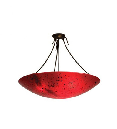 Metro Fusion Luce Rossa 3 Light Semi Flush Mount 25 x 30 In by Meyda - 22951