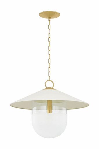 Ressi 1 Light Large Pendant 21 Inch Tall by Mitzi - H926701L-AGB/SCR