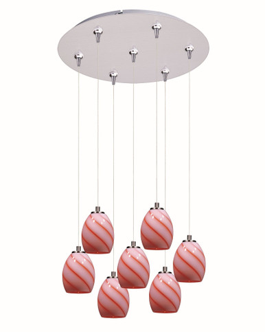 Swirl 7 Light Large Pendant by ET2 - E93738-109SN