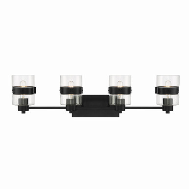 Midnight La 4 Light Vanity Light by Designers Fountain - d222m-4b-mb