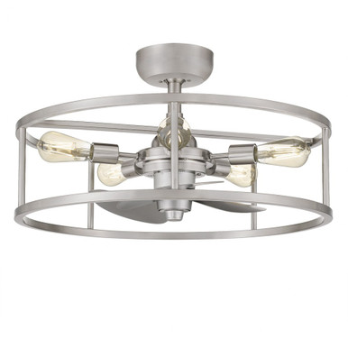 New Harbor 40W 5 LED Fandelier 23.75x 8.25 Inches by Quoizel  - NHR3124