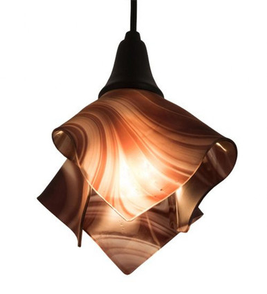 Handkerchief Chambord Swirl 1 Light Pendant 13.5 x 10 Inch by Meyda Tiffany - 184887
