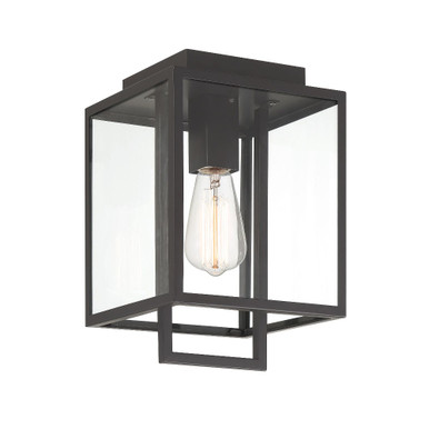 Preston 1 Light Outdoor Wall Lantern 12 Inch Tall by Designers Fountain - D297M-FM-MB