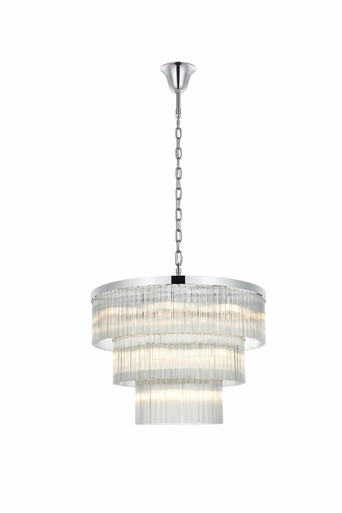 Harlow 18 Light Chandelier 24 Inch Tall and 32 Inch Wide by Elegant - 1070G32