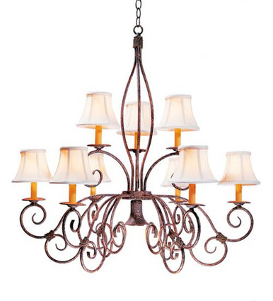 Grace 9 Light 2 Tier Chandelier 36 x 36 Inches Wide by Meyda Tiffany - 119084
