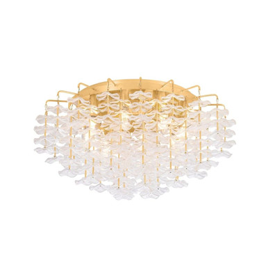 Alsace 8 Light Semi Flush Mount 12.25 Inch Tall and 24 Inch Wide by Corbett - 534-24-VGL