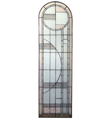 Arc Deco 54 Inch Right Sided Stained Glass Window by Meyda Tiffany - 22869