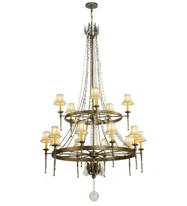 Amaury 15 Light 2 Tier Chandelier 89 x 55 Inches Wide by Meyda Tiffany - 132050