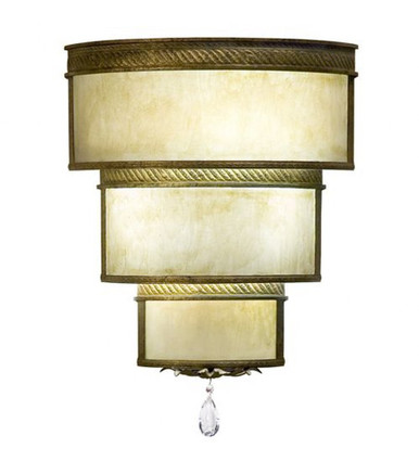 Rope Trimmed Cilindro 3 Light Wall Sconce 24 x 18 Inches by Meyda Tiffany - 117540
