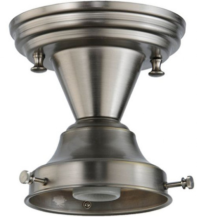 Revival Schoolhouse 1 Light 4 Inch Wide Flush Mount by Meyda Tiffany - 110412