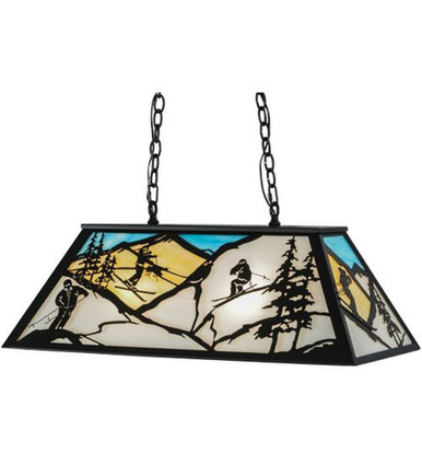 Alpine 6 Light Oblong Pendant 22.5 x 17 Inches by Meyda Tiffany - 152185
