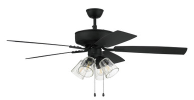 Pro Plus 104 Series 52 Inch Five Blade Ceiling Fan with Light by Craftmade - P104ESP5-52ESPWLN
